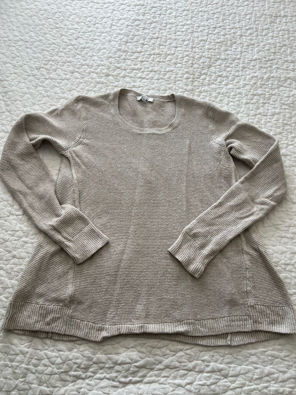 Madewell Scoopneck Lightweight Knit Sweater - Beige